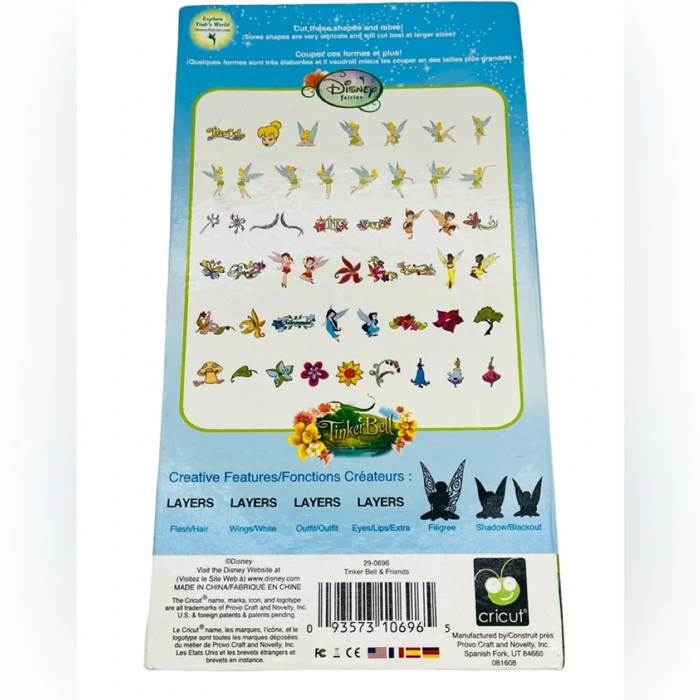 Disney Cricut Cartridge Tinker Bell & Friends